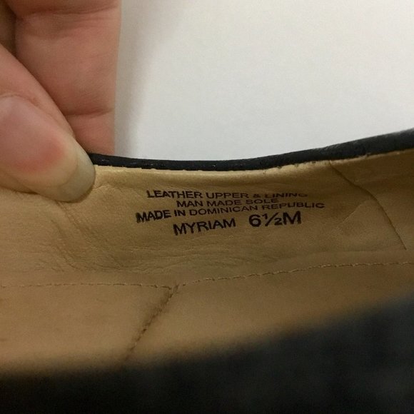 Nurture Myriam Black Leather Ballet Flats Buckle Hardware Balletcore Women’s 6.5 - Picture 6 of 7